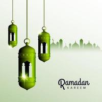 ramadan kareem hintergrund für grußkarte oder webhintergrund. Vektor-Illustration. vektor