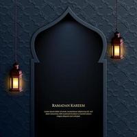 Ramadan Kareem Hintergrund Design vektor