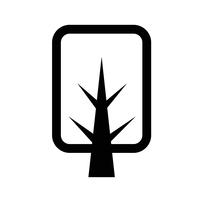 Baum Symbol Symbol Zeichen vektor