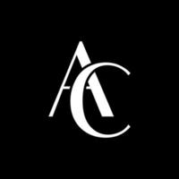 bokstaven ac logotyp formgivningsmall. bokstaven ac för företags- eller varumärkesidentitet vektor