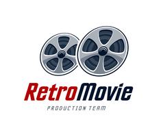 Retro Film-Logo vektor