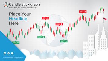 Candlestick-Muster sind eine Art Finanzdiagramm. vektor