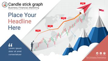 Candlestick-Muster sind eine Art Finanzdiagramm. vektor