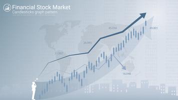 Ljusstake mönster är en stil av finansiella diagram. vektor