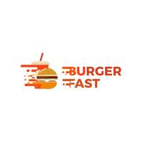 Amerikansk klassiker för hamburgarehus. Logotyp för restaurang eller café eller snabbmat. Vektorillustration vektor