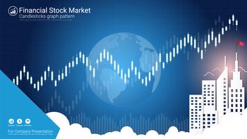 Candlestick-Muster sind eine Art Finanzdiagramm. vektor