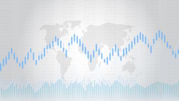 Candlestick-Muster sind eine Art Finanzdiagramm. vektor