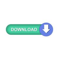 Download-Button im flachen Stil vektor