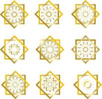 islamische grenze zum erstellen von vorlagen oder grußkarten vektor