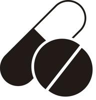 Symbol für Pille und Tabletten vektor