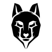 Wolfskopf-Ikonenkunst vektor