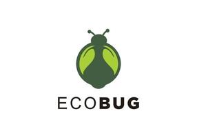 hinterlässt Bug-Logo-Vorlage vektor