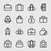 Bag line icon vektor