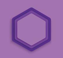 lila Hexagon Hintergrund Vorlage Vektor Illustration