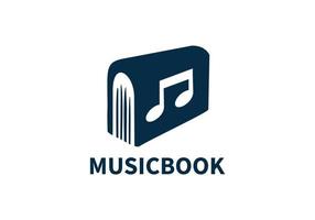 logo icon design musik klavier buch symbol vorlage vektor