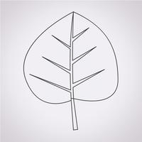 Leaf Icon Symbol Zeichen vektor