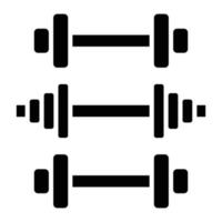 Glyphen-Symbol für Fitnessgeräte vektor