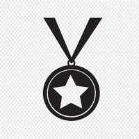 medalj ikon symbol tecken vektor