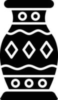 Vase-Glyphe-Symbol vektor