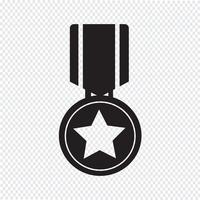 medalj ikon symbol tecken vektor