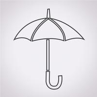 Paraply ikon symbol tecken vektor