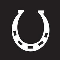 Hästsko ikon symbol tecken vektor