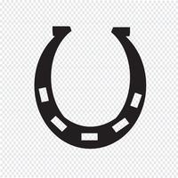 Hästsko ikon symbol tecken vektor