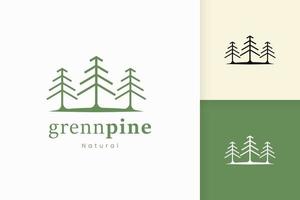 Logo des grünen Hauses der Natur mit Baum- und Blattform vektor