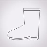 Boot-Symbol Symbol Zeichen vektor