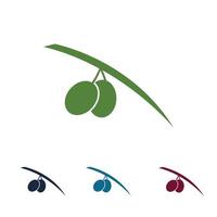 Oliven-Symbol-Logo vektor