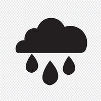 Regen Symbol Symbol Zeichen vektor