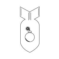 Bomb Ikon symbol tecken vektor