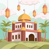 Ramdan Kareem islamische Moschee vektor