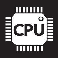 CPU ikon symbol tecken vektor