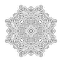 Mandala-Vektor für schönes Design vektor