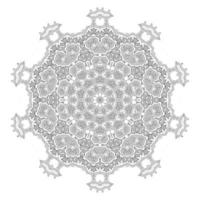 schönes Linienkunst-Mandala-Design vektor