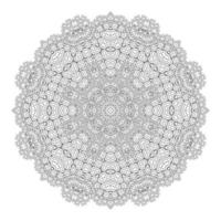 eleganter Linienkunst-Mandala-Vektor für Design vektor