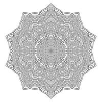Linienkunst-Mandala-Vektor für Design vektor