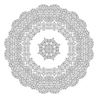 schönes Linienkunst-Mandala-Design vektor