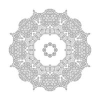 eleganter Linienkunst-Mandala-Vektor für Design vektor