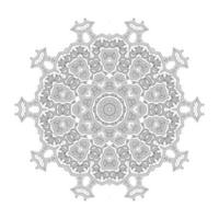 schönes Linienkunst-Mandala-Design vektor