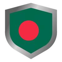 bangladesh flaggsköld vektor