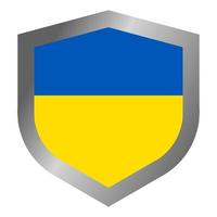 Ukraine-Flaggenschild vektor