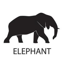 elefant siluett skugga vektor