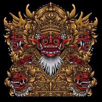 Tempel der Barong-Illustration vektor