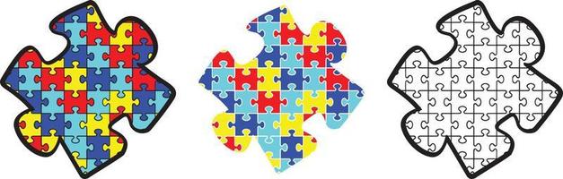 Autismus-Puzzle-Vektordatei vektor