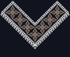 Ausschnitt ethnisch, geometrisch, tribal, orientalisch, traditionell, Halskettendesign für Modefrauen vektor