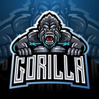 arg gorilla maskot logotyp desain vektor