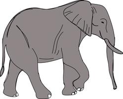 elefant illustration gratis vektor