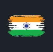 Indien flaggborste. National flagga vektor
